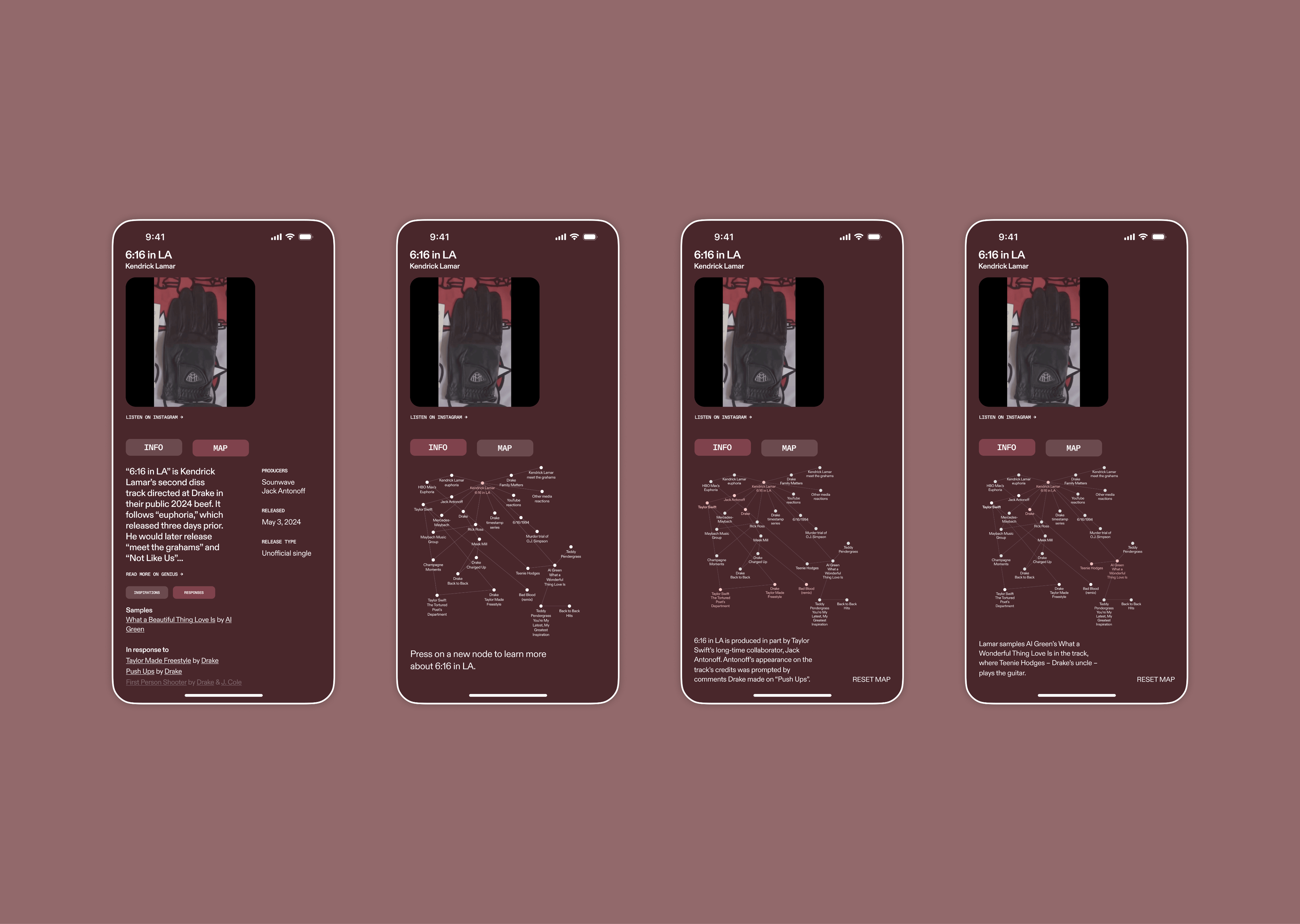 Mockups of LinkUs, developed for Software for People presentation