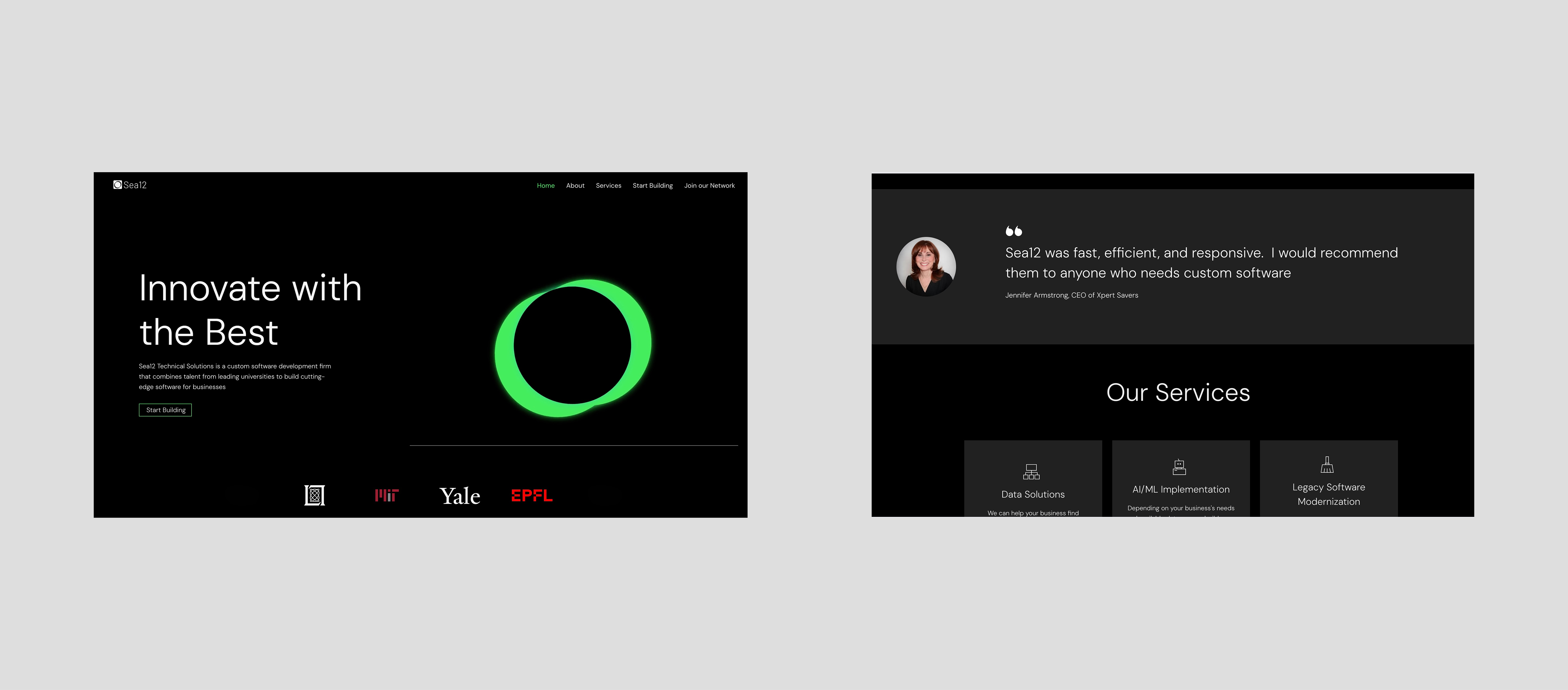 Sea12's previous website